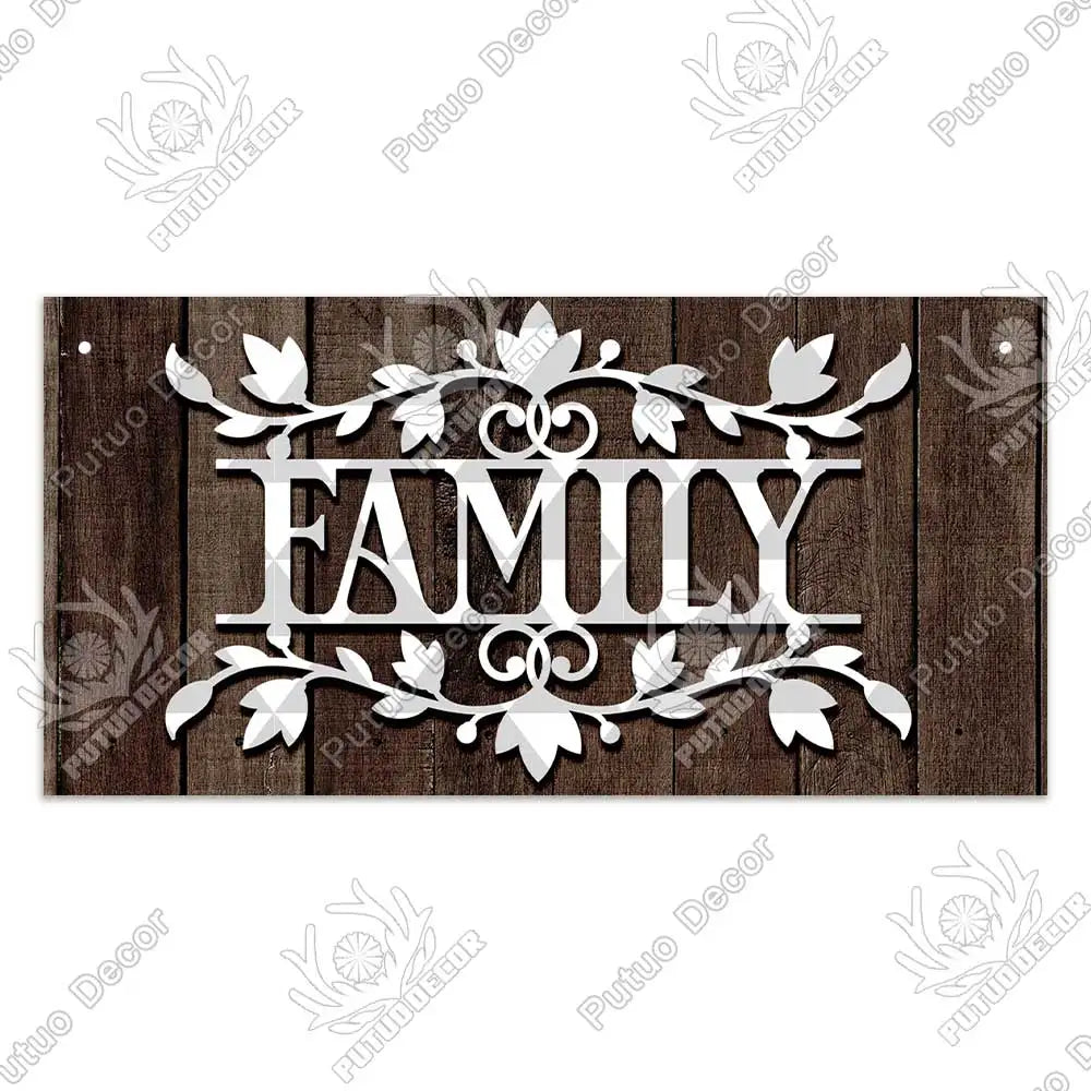 -Family Wooden Signs, Wall Plate Art Decor Friendship, Pendant, Home Decoration