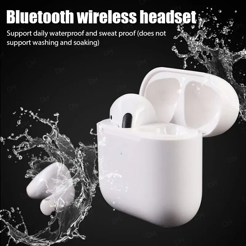 Pro 4 TWS Wireless Earphones Bluetooth Headphone Earbud Compatible 5.0 Waterproof Headset with Mic Pro4