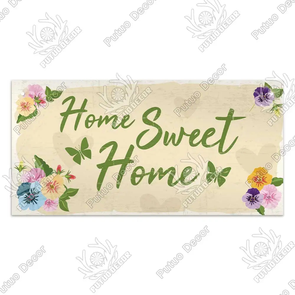 -Family Wooden Signs, Wall Plate Art Decor Friendship, Pendant, Home Decoration