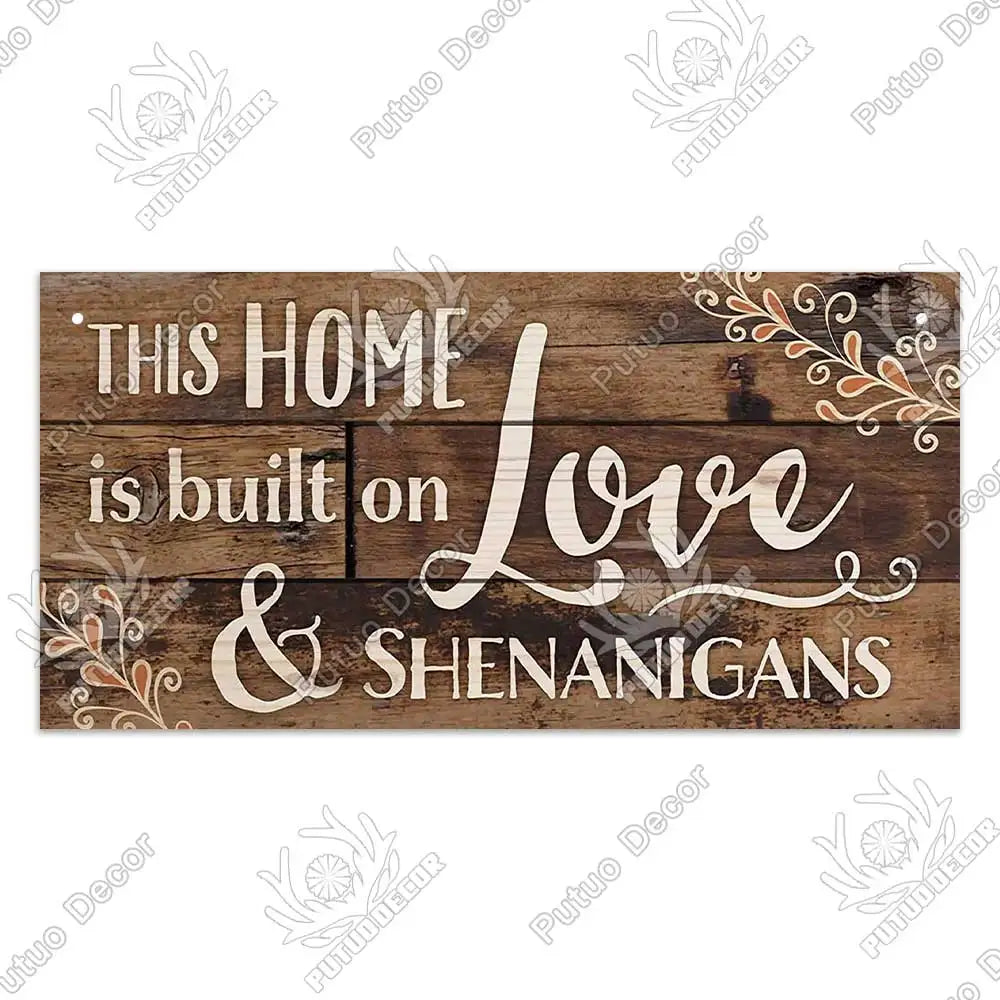 -Family Wooden Signs, Wall Plate Art Decor Friendship, Pendant, Home Decoration