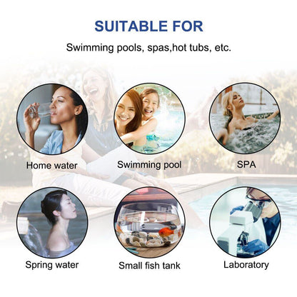 6 in 1 Chlorine Dip Test Strips Hot Tub SPA Swimming Pool PH Tester Paper Bottle