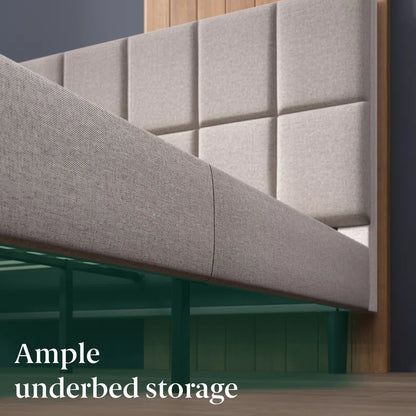 Suhavi Contemporary Modern Tufted Upholstered Platform Bed