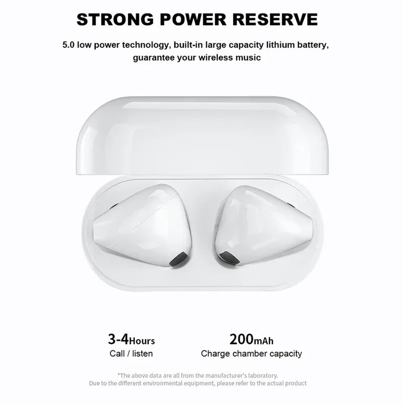 Pro 4 TWS Wireless Earphones Bluetooth Headphone Earbud Compatible 5.0 Waterproof Headset with Mic Pro4