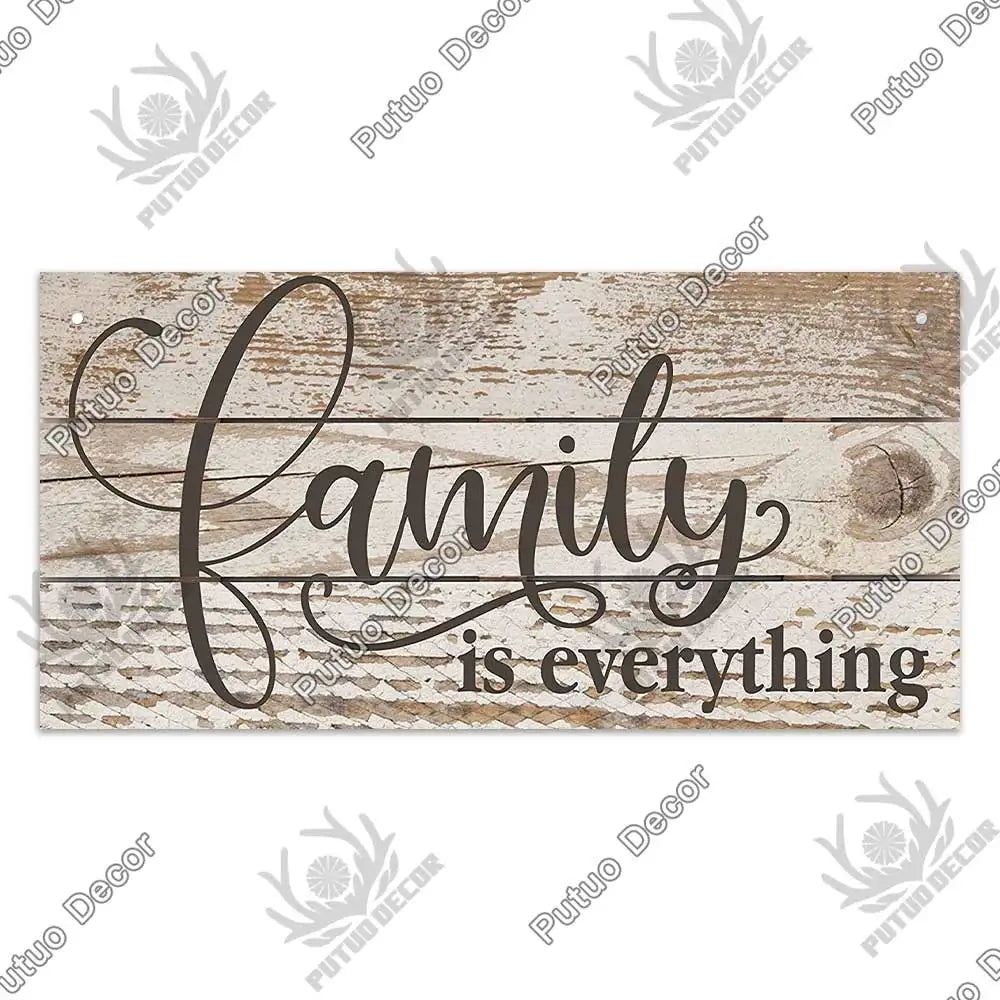 -Family Wooden Signs, Wall Plate Art Decor Friendship, Pendant, Home Decoration