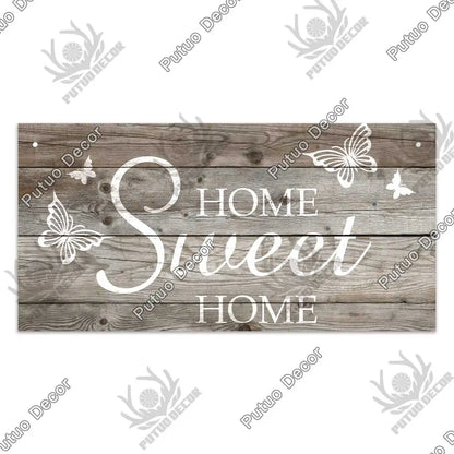 -Family Wooden Signs, Wall Plate Art Decor Friendship, Pendant, Home Decoration