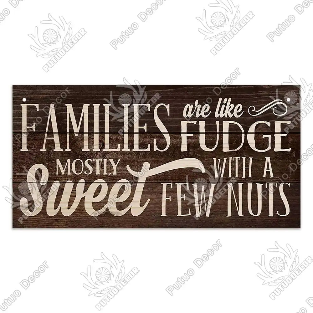 -Family Wooden Signs, Wall Plate Art Decor Friendship, Pendant, Home Decoration