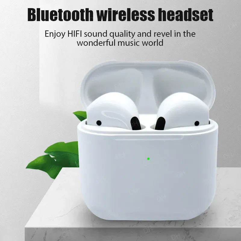 Pro 4 TWS Wireless Earphones Bluetooth Headphone Earbud Compatible 5.0 Waterproof Headset with Mic Pro4