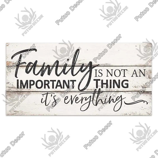 -Family Wooden Signs, Wall Plate Art Decor Friendship, Pendant, Home Decoration