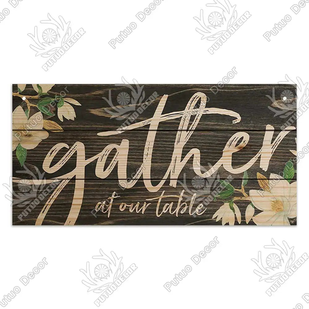 -Family Wooden Signs, Wall Plate Art Decor Friendship, Pendant, Home Decoration